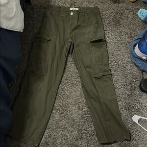 Men's Olive Cargo Pants